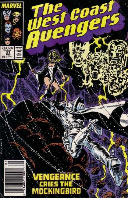 West Coast Avengers 23 - Marvel - 75c Us - 23 Aug - Vengeance Cries The Mockingbird - Joe Sinnott