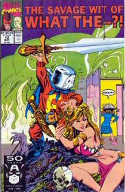What The ?! 12 - Marvel - Speech Bubble - Blonde - Sword - Babe
