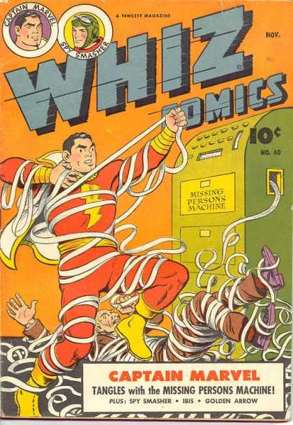Whiz Comics 60 - Captain Marvel - Spy Smasher - Missing Persons Machine - Golden Arrow - Ibis