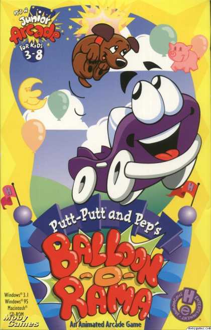 Windows 3.x Games - Putt-Putt and Pep's Balloon-o-Rama