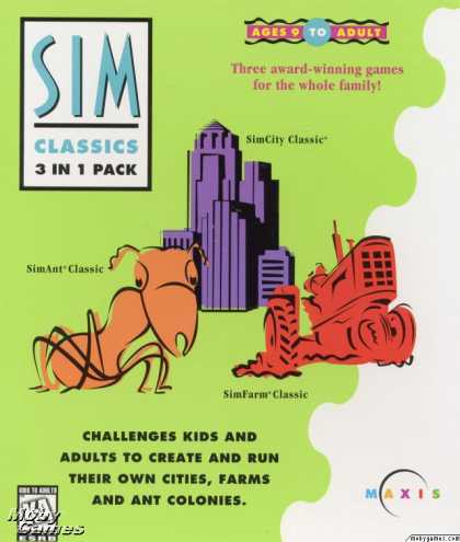 Windows 3.x Games - SimClassics: 3 in 1 Pack