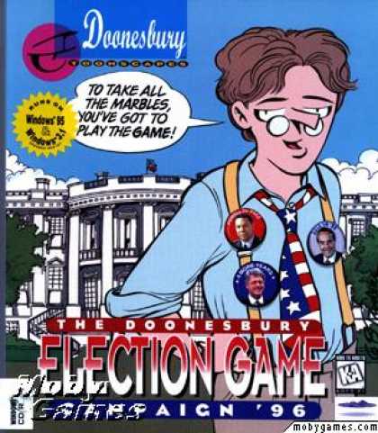 Windows 3.x Games - The Doonesbury Election Game Campaign '96