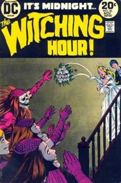 Witching Hour 36 - Bride - Bouquet - Groom - Skeleton - Bridesmaids