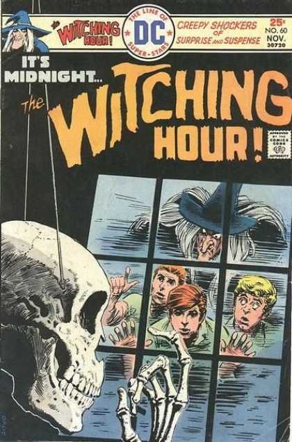Witching Hour 60 - Creepy Shocker Of Surprise And Suspense - Skull - Window - Skeleton - Black Hat