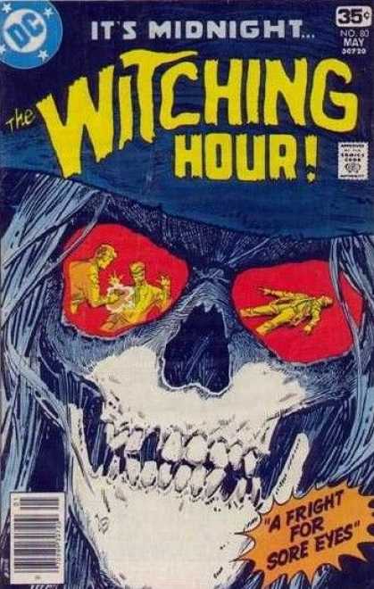 Witching Hour 80 - A Fright For Sore Eyes - Skull - Witching - Dc Comics - Skeleton