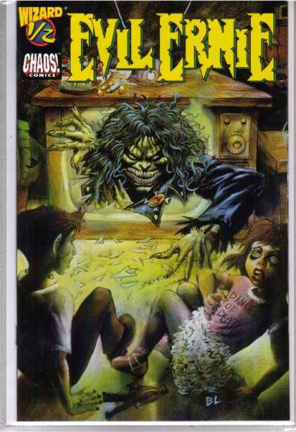 Wizard 1/2 17 - Chaos Comics - Tv - Evil Ernie - Dance Of Death - Broken Glass