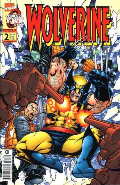 Wolverine 132 - Shooting - Shouting Man - Holding Gun - Wearing Mask - Having Knife - Brandon Peterson