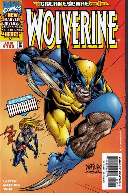 Wolverine 133 - X-men - Great Escape - Warbird - Larsen - Matsuda