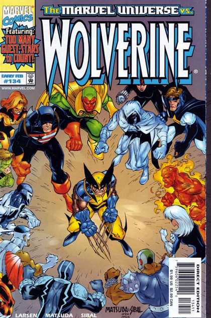 Wolverine 134 - X-man - Torch - Claws - Unfair Fight - Vision