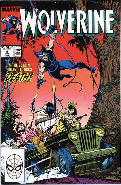 Wolverine 5 - Jeep - Guns - Fire - Ivy - Jungle - Al Williamson, John Buscema