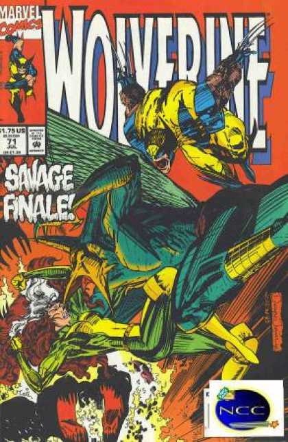 Wolverine 71 - Marvel Comics - Wolverine - Savage Finale - Ncc - Red Cover