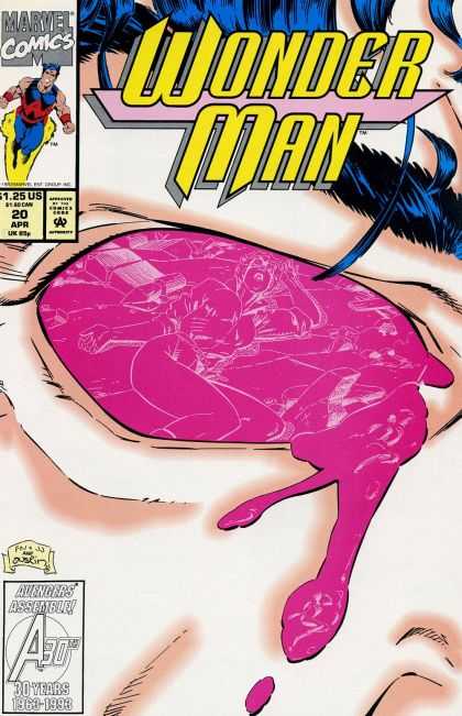 Wonder Man 20 - Pink - Eye - Eyelashes - Blue Hair - Drop - Terry Austin