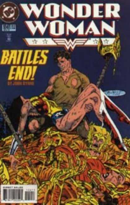 Wonder Woman (1987) 104 - Battles End - Dead - Four Stars - One Strong Man - Carrying One Woman - John Byrne