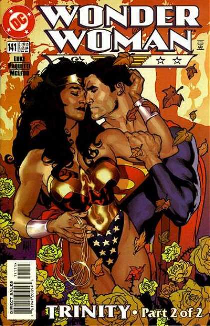 Wonder Woman (1987) 141 - Lovers - Superman - Autumn - Leaves - Passion - Adam Hughes
