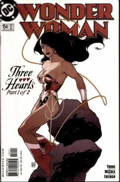 Wonder Woman (1987) 154 - Three Hearts Part 1 - Rocks - Young - Mccrea - Freeman - Adam Hughes