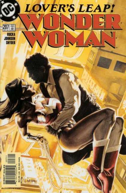 Wonder Woman (1987) 207 - Lovers Leap - Magic Lasso - Buildings - Man - Boots - J Jones