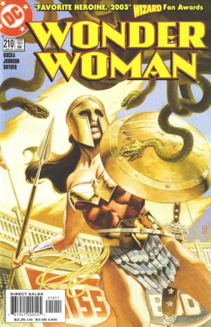 Wonder Woman (1987) 210 - Heroine - Gladiator - Wizard Fan Award - Fight - Snakes - J Jones