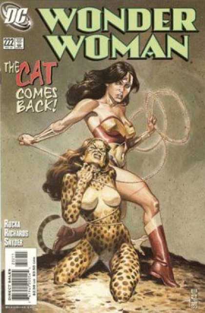 Wonder Woman (1987) 222 - The Cat Comes Back - Tiara - Whip - Golden Bracelet - Red Boots - J Jones