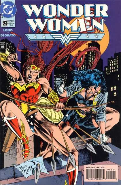 Wonder Woman (1987) 93 - Mike Deopak - Dc - Arrows - City - Bird Of Prey - Deodato Fiho
