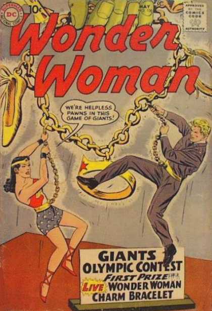 Wonder Woman 106 - Charm Bracelet - Shoe - Man - Wonder Woman Hat - Green Fingers - Ross Andru