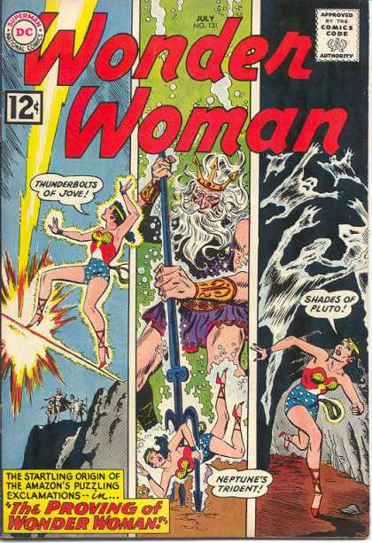 Wonder Woman 131 - Dc - Pluto - Shades - Jove - Neptune - Ross Andru