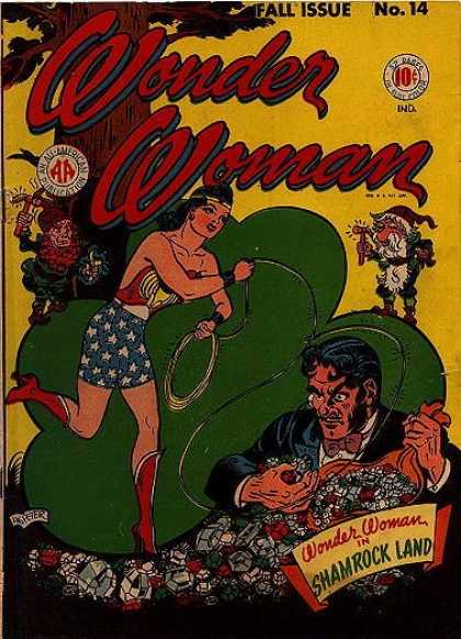 Wonder Woman 14 - Tree - Fall Issue No 14 - Rope - Men - Wonder Woman In Shamrock Land - Harry Peter, Terry Dodson