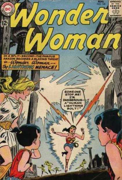 Wonder Woman 140 - Dc - Dc Comics - Lightning Bolt - Menace - Rome - Ross Andru