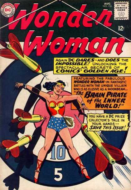 Wonder Woman 156 - Darts - Dc - Brain Pirate - Inner World - Dartboard - Ross Andru