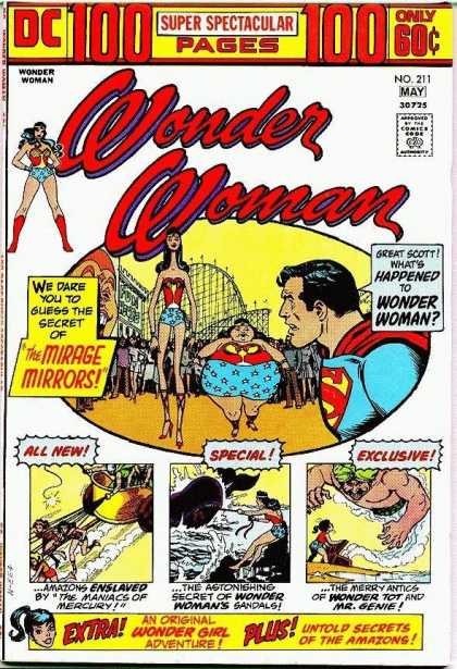 Wonder Woman 211 - Mirror - Genie - Carnival - Fair - Whale - Nick Cardy