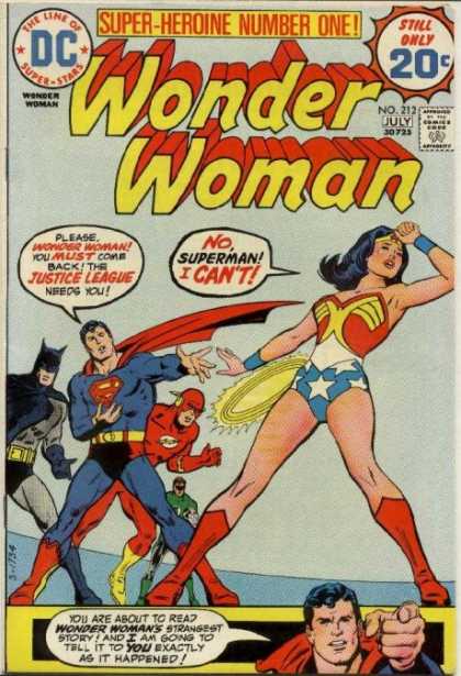 Wonder Woman 212 - Wonder Woman - Super-heroine Number One - Superman - Batman - Justice League - Bob Oksner
