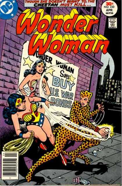 Wonder Woman 230 - Buy Us War Bonds - Wonder Woman - Cat Woman - Ny City - Lasso