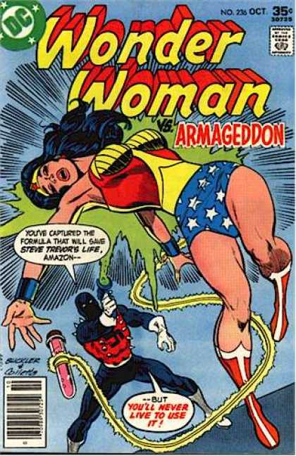 Wonder Woman 236 - Dc Comics - Armageddon - Formula - Magic Lasso - Steve Trevor - Richard Buckler