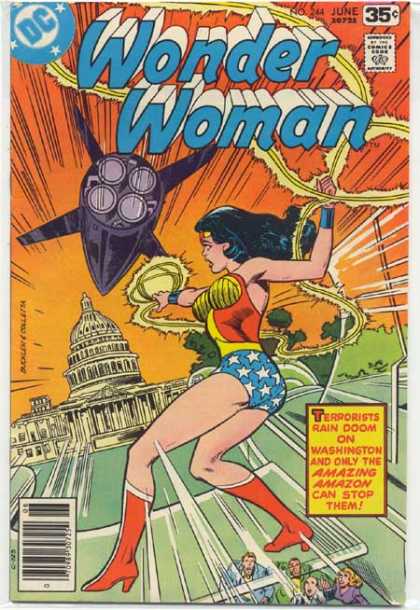 Wonder Woman 244 - Wonder Woman - Dc Comics - Rocket - White House - Superhero - Richard Buckler