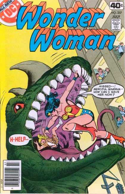 Wonder Woman 257 - The Wonders Of Wonder Woman - The Wonder Woman And The Godzilla - The Great Adventures Of The Super Wowan - The Super Saviour The Wonder Woman - Wonder Woman And The Killer Godzilla - Dick Giordano, Ross Andru