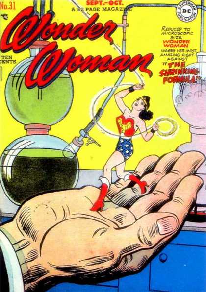 Wonder Woman 31 - The Shrinking Formula - Shrunken - Woman - Superpowers - Small - Aaron Lopresti, Harry Peter