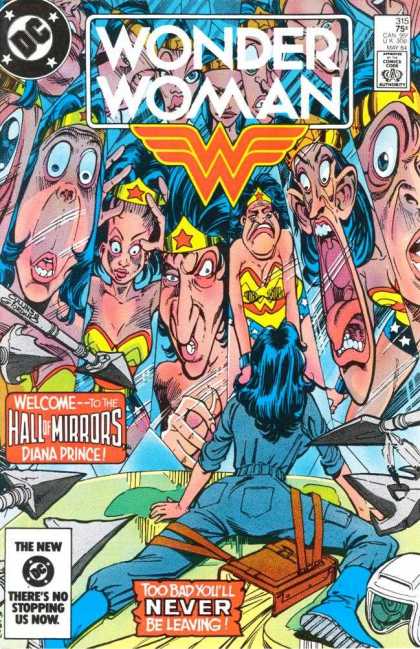 Wonder Woman 315 - Superhero - Dc - Hall Mirrors - Diana Prince - The New - Dick Giordano