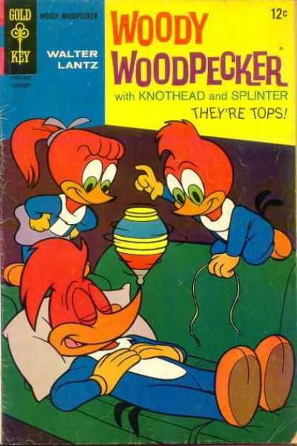Gold Key - Walter Lantz - Knothead - Splinter - Pillow Woody Woodpecker 100 - Gold Key - Walter Lantz - Knothead - Splinter - Pillow