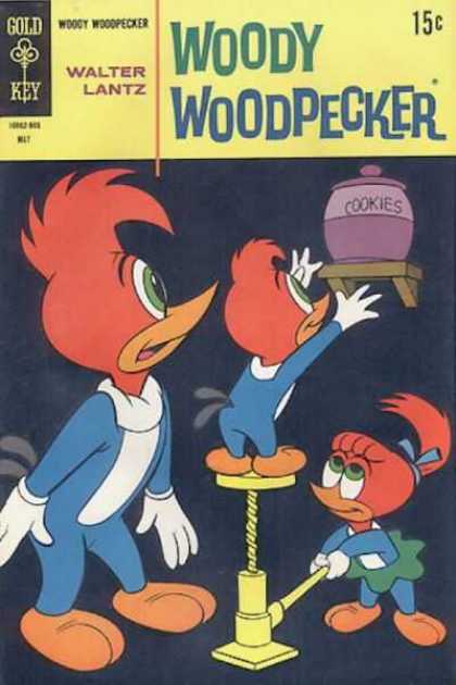Children - Cookie Jar - Mischeif - Stool - Brother And Sister Woody Woodpecker 105 - Children - Cookie Jar - Mischeif - Stool - Brother And Sister