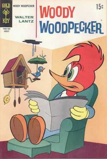 Cuckoo Clock - Umbrella - Newspaper - Easy Chair - Walter Lantz Woody Woodpecker 106 - Cuckoo Clock - Umbrella - Newspaper - Easy Chair - Walter Lantz