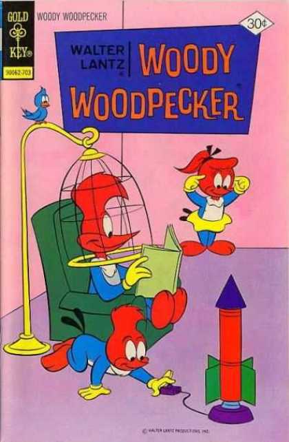 Walter Lantz - Comic - Bird - Birdcage - Gold Key Woody Woodpecker 156 - Walter Lantz - Comic - Bird - Birdcage - Gold Key