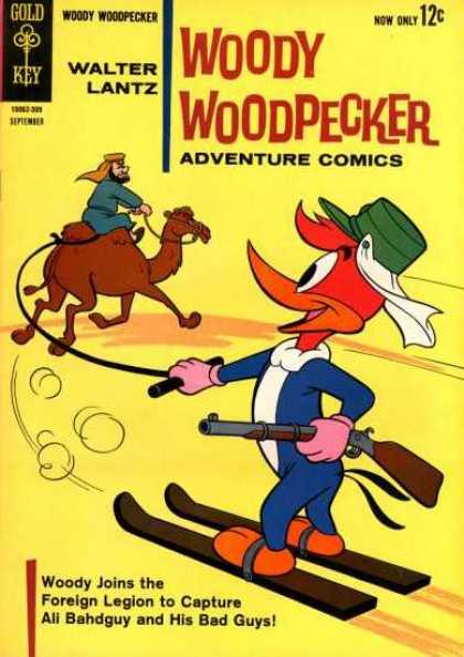 Gold Key - Walter Lantz - Camel - Hat - Adventure Comics Woody Woodpecker 77 - Gold Key - Walter Lantz - Camel - Hat - Adventure Comics