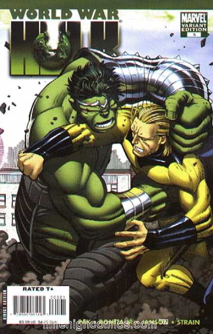 World War Hulk: Variants 5 - Green Monster - Marvel Variant Edition - Strain - Muscles - Punch