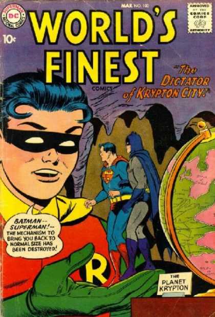 World's Finest 100 - Robin - Superman - Batman - Planet Krypton - Miniatures