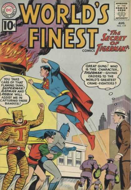 World's Finest 119 - The Secret Of Tigerman - Superman - Tigerman - Batman - Robin