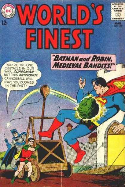 World's Finest 132 - Batman - Robin - Kryptonite - Cannonball - Bandits