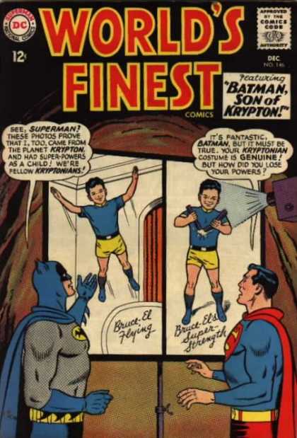 World's Finest 146 - Batman - Flying - Super Strength - Genuine - Kryptonians