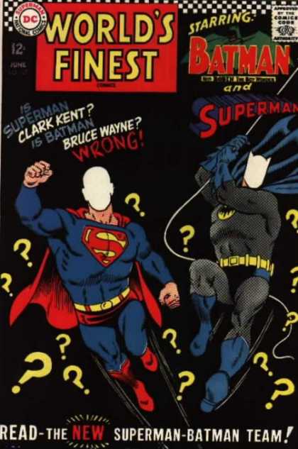 World's Finest 167 - Batman - Superman - Team - Clark Kent - Bruce Wayne