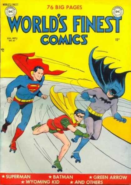 World's Finest 47 - 76 Big Pages - Green Arrow - Superman - Robin - Batman