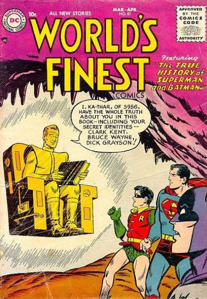 World's Finest 81 - True Story Of Superman And Batman - Book - Dc Comics - Kids - Statue