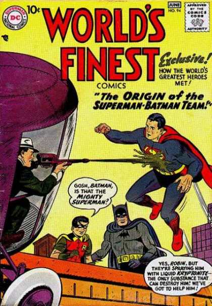 World's Finest 94 - Superman - Batman - Superman-batman Team - Origins Of Team - Meeting Of The Greatest Heroes